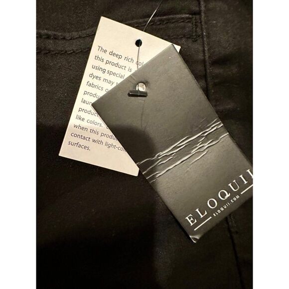 Eloquii Black Denim Pant NWT Size 26 - Picture 7 of 9